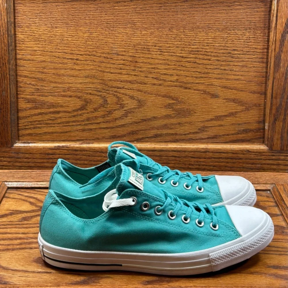 Converse CTAS Shield‎ Canvas Ox Aegean Aqua Black Buff Shoes - Picture 3 of 9